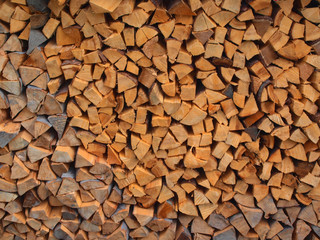 Wooden logs abstract background