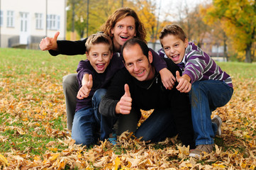 Fototapeta premium Familie positiv