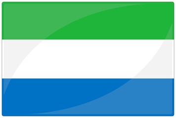 drapeau glassy sierra leone flag