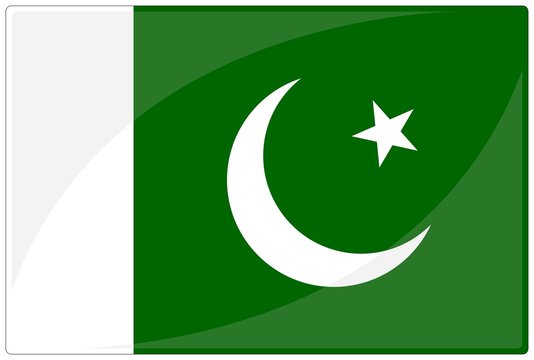 drapeau glassy pakistan flag
