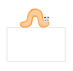 Worm above the empty board