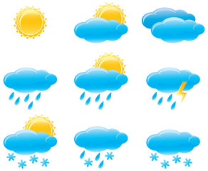 Obraz premium Day weather icons