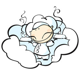 smiling chef with two dishes in hands