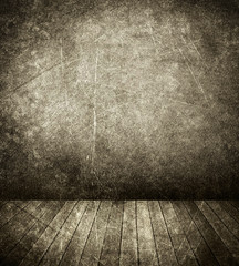 interior of grunge house