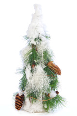 Fototapeta na wymiar Decorative christmas tree