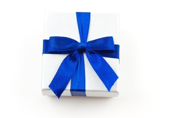 gift with blue bow