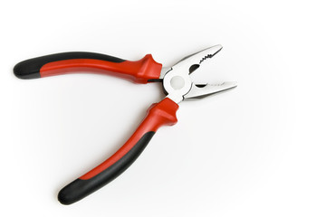 Black and red pliers