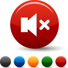 Obraz premium Mute icon set. Vector illustration