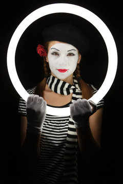Portrait of mime
