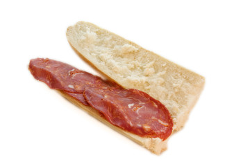 bocadillo aislado en fondo blanco