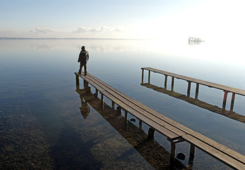 Steg am Schweriner See