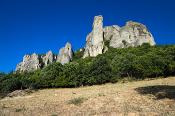 Fototapeta na wymiar group of rocks in Meteora