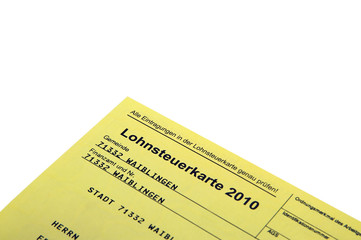 1477 - Steuerkarte 2010