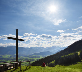 Bergpanorama bei Ofterschwang