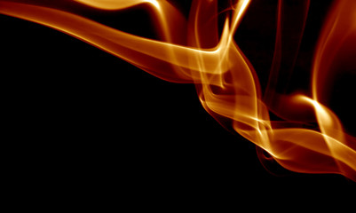 Abstract background of beautiful color smoke waves.