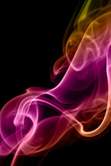 Obraz premium Abstract background of beautiful color smoke waves.