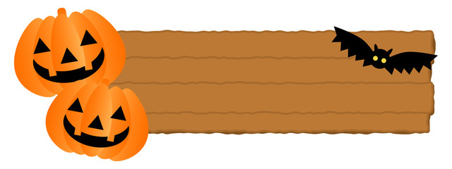 ハロウィンの看板