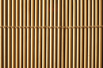 Bamboo mat close up
