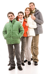 Fototapeta premium Fashionable family