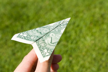 US Dollar Airplane