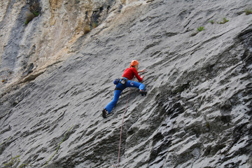 Obraz premium Climb the rock