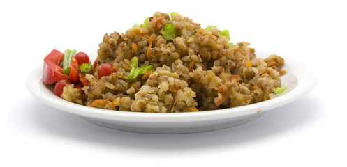 Boiled buckwheat