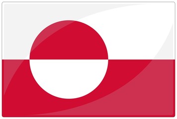 drapeau glassy groenland greenland flag © DomLortha