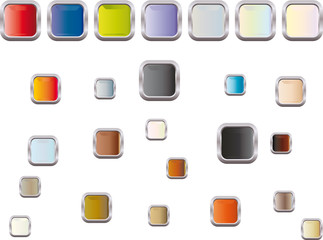 logo carré métallisé