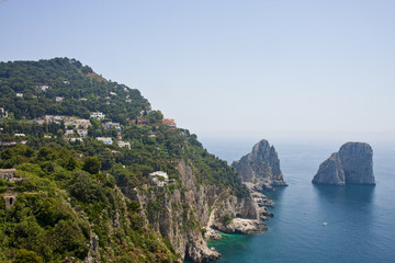Houses on Capri Hillside