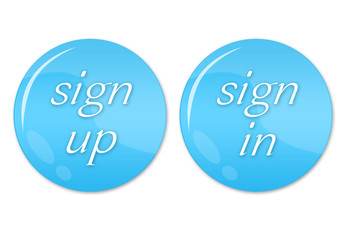 Blue buttons