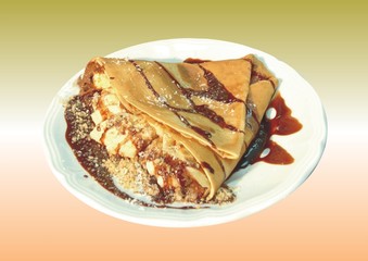 chocolate crepe