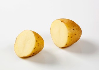 Halved potato