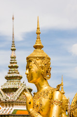 The temple in the Grand palace area  in Bangkok, Thailand