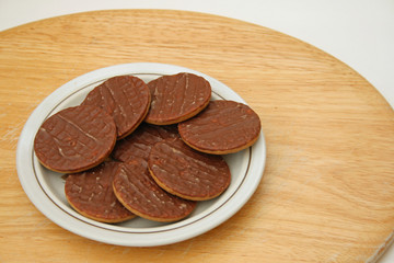plate full of biscuits