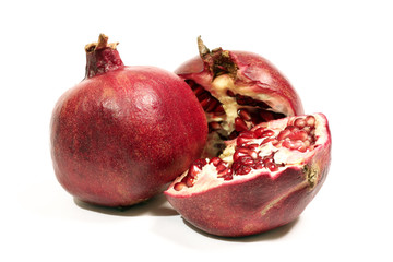 Ripe fruit of a pomegranate..