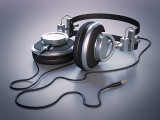 Headphones (high-res 3D render)