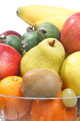 fresh fruits in the bowl