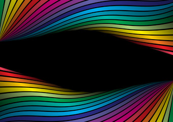 Rainbow  vector frame