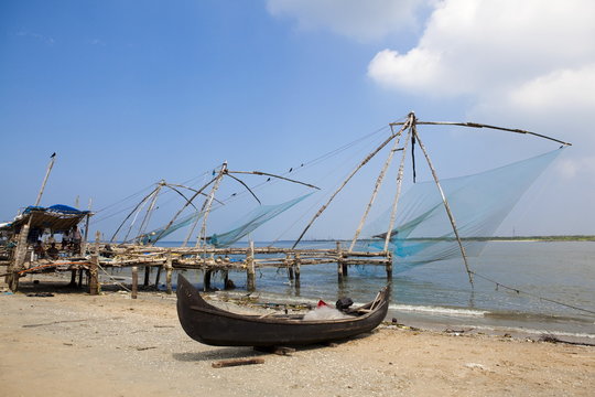 chinese fishing net of cochin