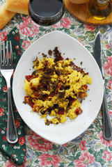 Prosciutto con uova e tartufi - Antipasti