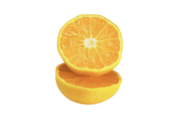 orange on white background