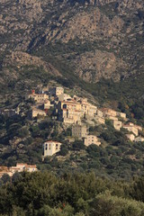 Fototapeta na wymiar Lama miasto Korsyki
