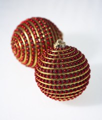Christbaumkugel rot/gold 6