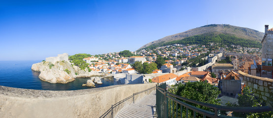 panoramic view of Dubrovnik