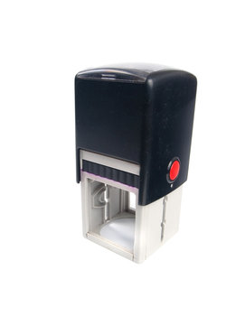 modern self-ink rubber stamp.