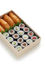 sushi rolls  &  inarizushi