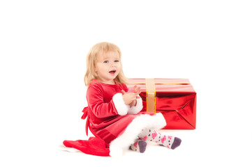 Little christmas baby-girl