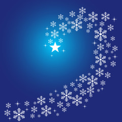 Blue christmas background