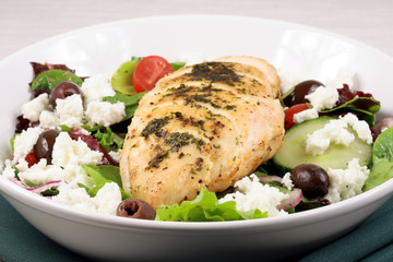 Chiken breast and salad