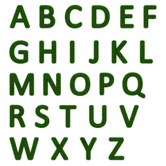 grassy alphabet